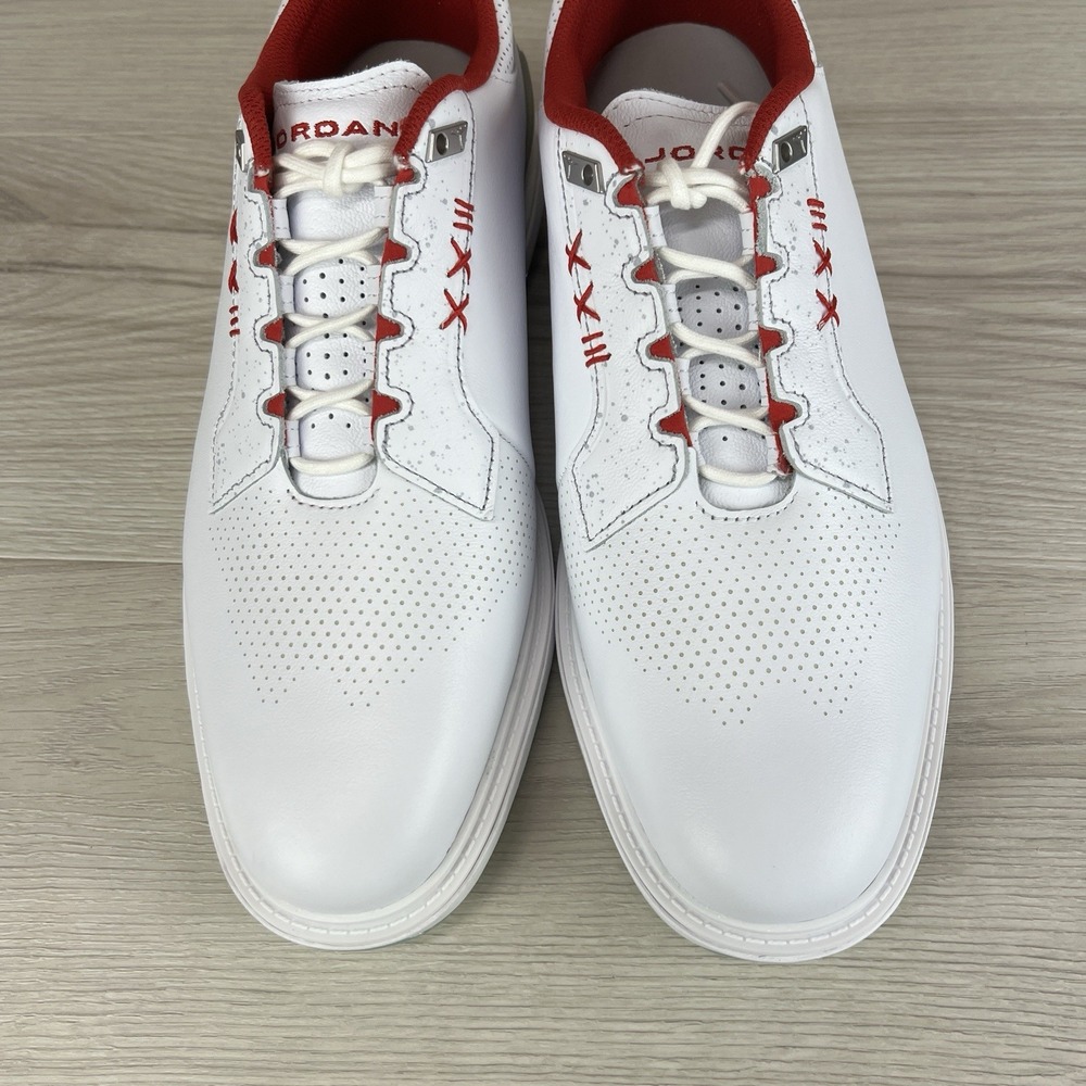 Nike Air Jordan ADG 5 White Fire Red Metallic Silver nby Men's Sz 10 FQ7874-101 - Picture 5 of 9